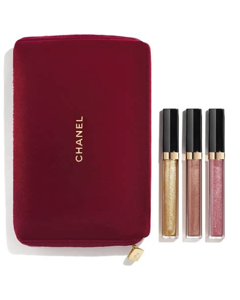 chanel lipgloss 3-piece set|best Chanel lip gloss.